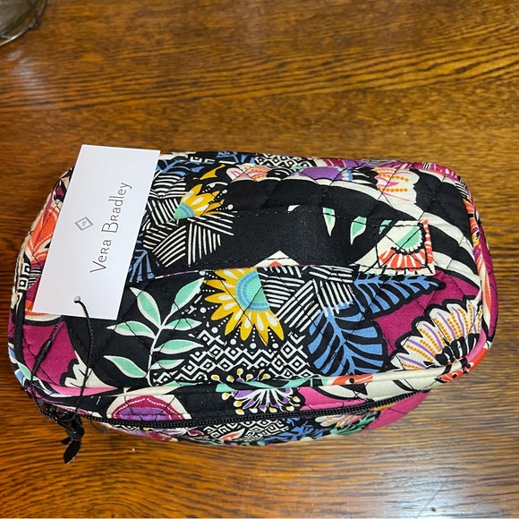 Vera Bradley Kauai Floral Train Case Cosmetic Travel Bag NWT New - Picture 7 of 13